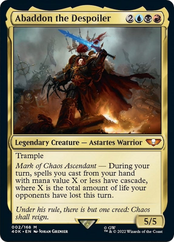 Image for Abaddon the Despoiler (Surge Foil) (2) [Universes Beyond: Warhammer 40,000] - Magic: The Gathering