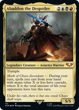 Image for Abaddon the Despoiler (171) [Universes Beyond: Warhammer 40,000] - Magic: The Gathering
