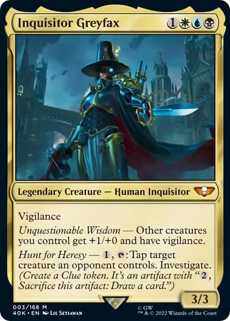 Image for Inquisitor Greyfax (Surge Foil) (3) [Universes Beyond: Warhammer 40,000] - Magic: The Gathering