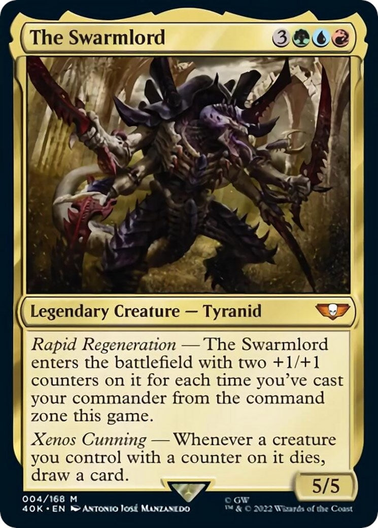 Image for The Swarmlord (Surge Foil) (4) [Universes Beyond: Warhammer 40,000] - Magic: The Gathering