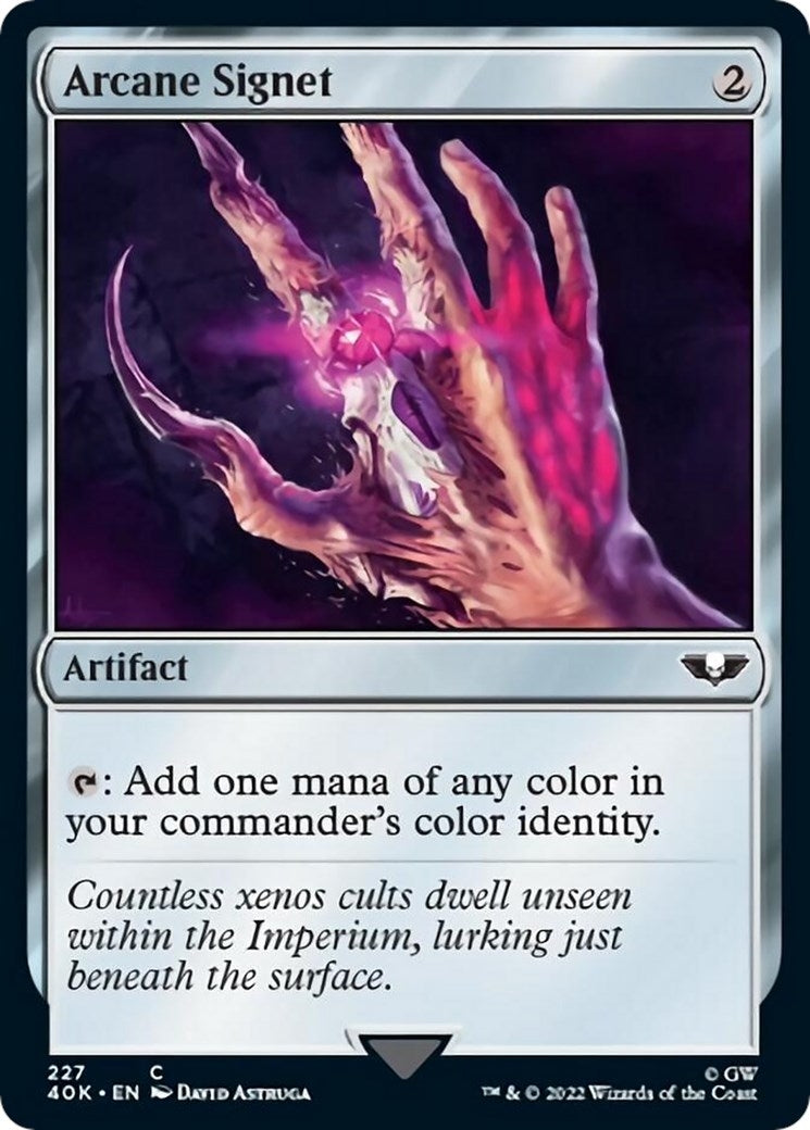Image for Arcane Signet (227) (Surge Foil) (227) [Universes Beyond: Warhammer 40,000] - Magic: The Gathering
