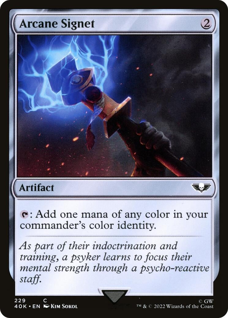 Image for Arcane Signet (229) (229) [Universes Beyond: Warhammer 40,000] - Magic: The Gathering
