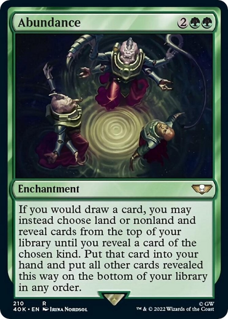 Image for Abundance (210) [Universes Beyond: Warhammer 40,000] - Magic: The Gathering