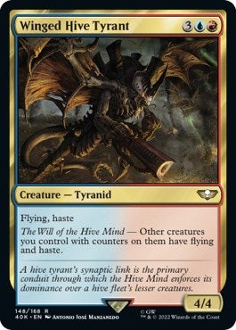 Image for Winged Hive Tyrant (Surge Foil) (148) [Universes Beyond: Warhammer 40,000] - Magic: The Gathering