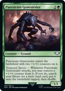 Image for Purestrain Genestealer (Surge Foil) (97) [Universes Beyond: Warhammer 40,000] - Magic: The Gathering