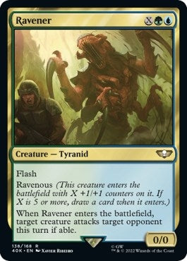 Image for Ravener (Surge Foil) (138) [Universes Beyond: Warhammer 40,000] - Magic: The Gathering