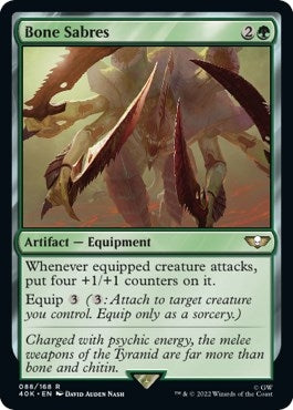 Image for Bone Sabres (Surge Foil) (88) [Universes Beyond: Warhammer 40,000] - Magic: The Gathering