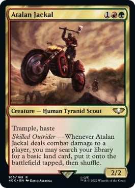 Image for Atalan Jackal (Surge Foil) (105) [Universes Beyond: Warhammer 40,000] - Magic: The Gathering
