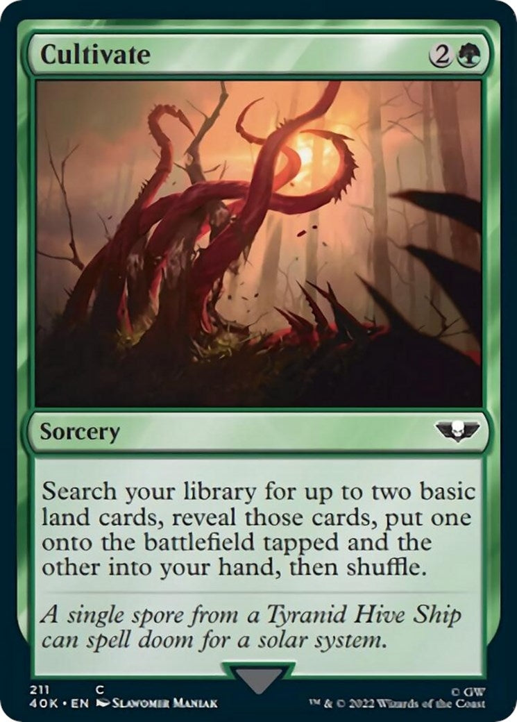 Image for Cultivate (Surge Foil) (211) [Universes Beyond: Warhammer 40,000] - Magic: The Gathering