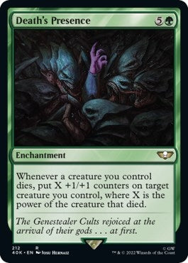 Image for Death's Presence (Surge Foil) (212) [Universes Beyond: Warhammer 40,000] - Magic: The Gathering