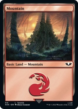 Image for Mountain (315) (Surge Foil) (315) [Universes Beyond: Warhammer 40,000] - Magic: The Gathering