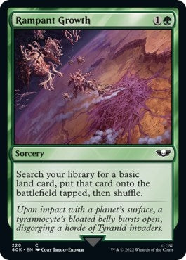 Image for Rampant Growth (Surge Foil) (220) [Universes Beyond: Warhammer 40,000] - Magic: The Gathering