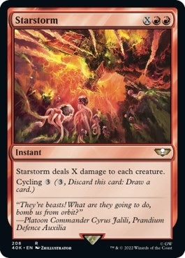 Image for Starstorm (Surge Foil) (208) [Universes Beyond: Warhammer 40,000] - Magic: The Gathering