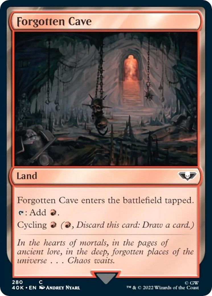 Image for Forgotten Cave (280) [Universes Beyond: Warhammer 40,000] - Magic: The Gathering