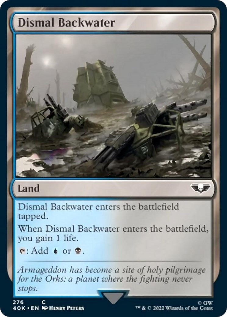 Image for Dismal Backwater (Surge Foil) (276) [Universes Beyond: Warhammer 40,000] - Magic: The Gathering