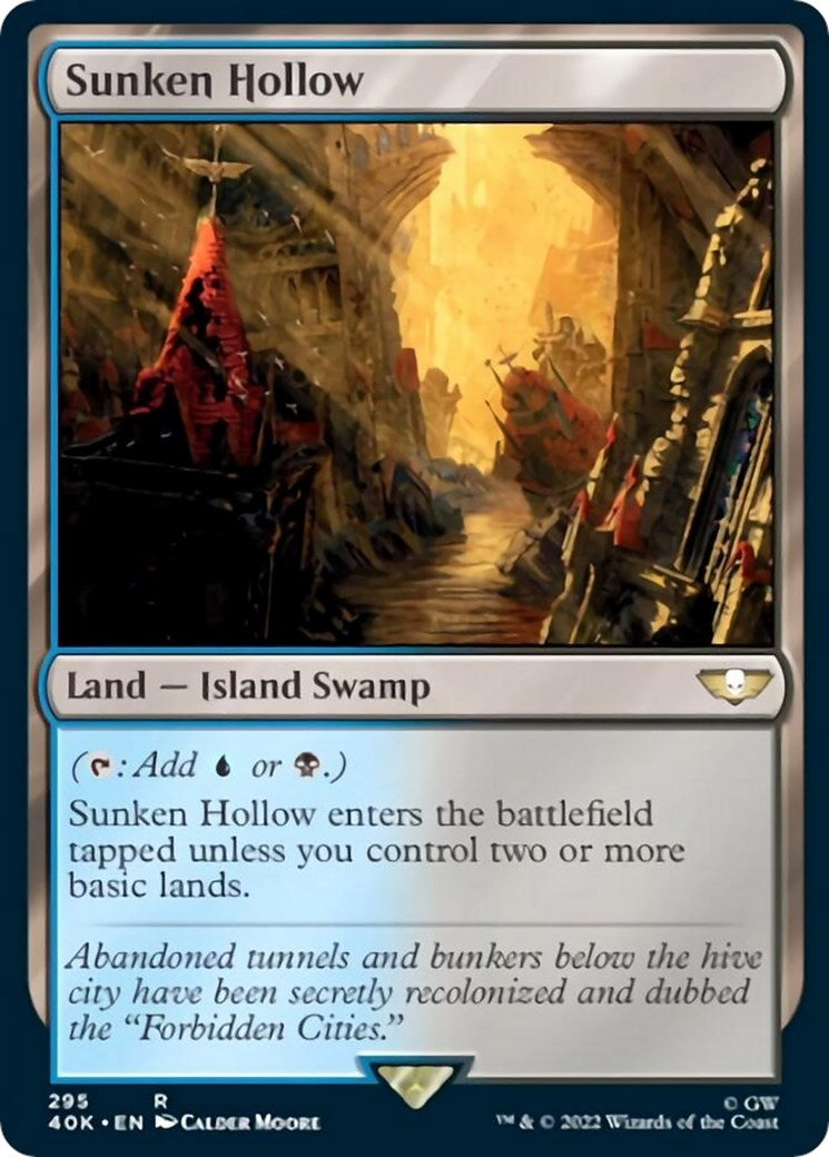 Image for Sunken Hollow (295) [Universes Beyond: Warhammer 40,000] - Magic: The Gathering