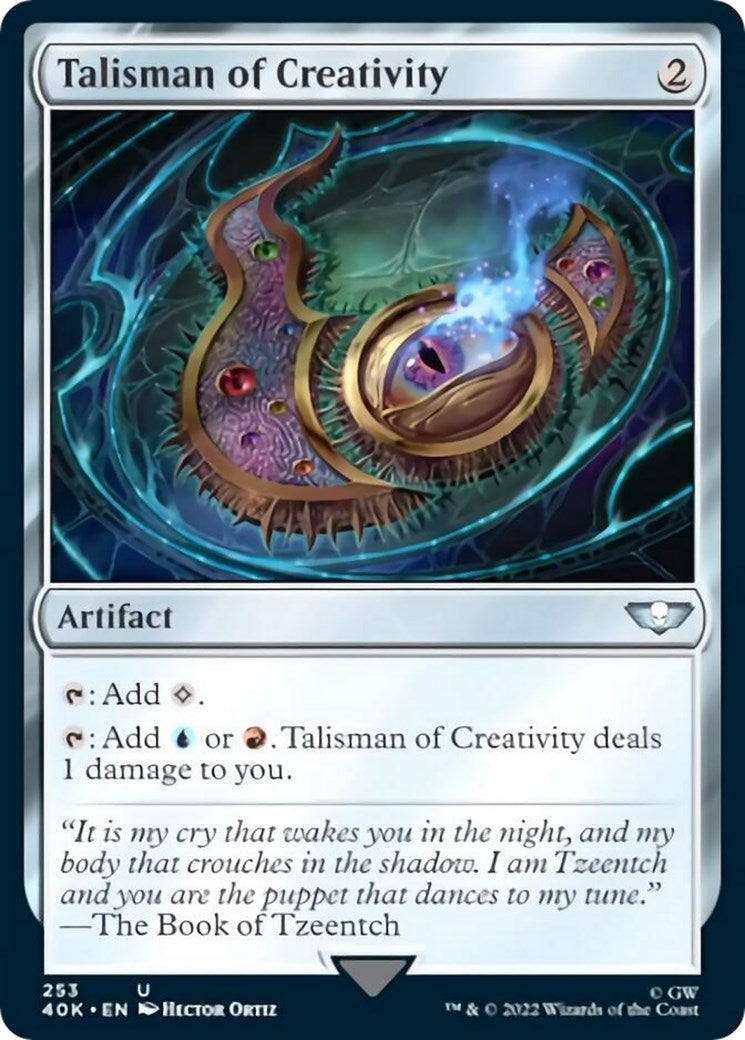 Image for Talisman of Creativity (Surge Foil) (253) [Universes Beyond: Warhammer 40,000] - Magic: The Gathering