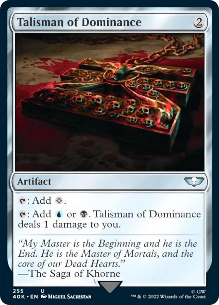 Image for Talisman of Dominance (255) (Surge Foil) (255) [Universes Beyond: Warhammer 40,000] - Magic: The Gathering