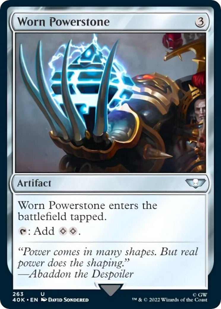 Image for Worn Powerstone (263) [Universes Beyond: Warhammer 40,000] - Magic: The Gathering