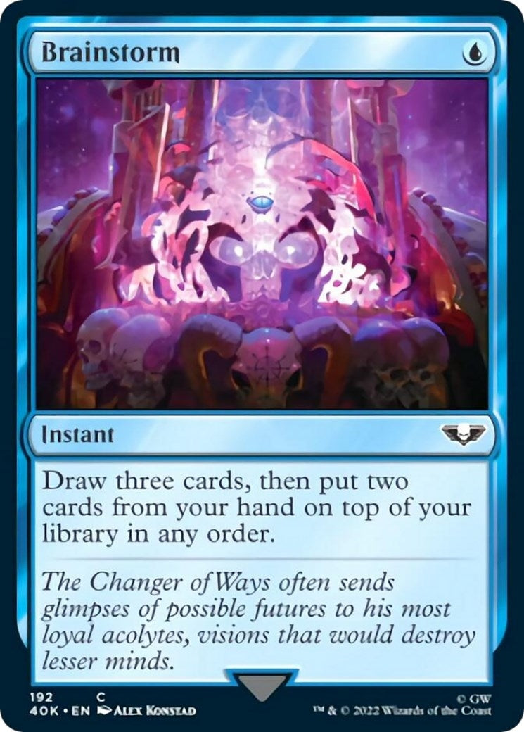 Image for Brainstorm (192) [Universes Beyond: Warhammer 40,000] - Magic: The Gathering