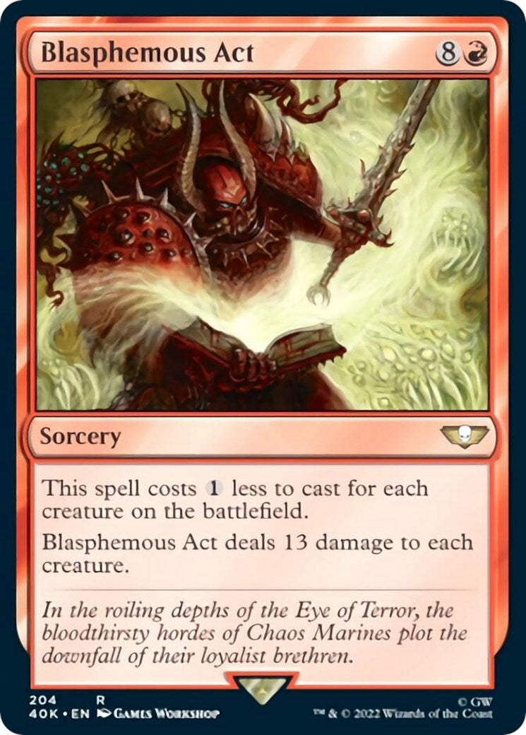 Image for Blasphemous Act (204) [Universes Beyond: Warhammer 40,000] - Magic: The Gathering