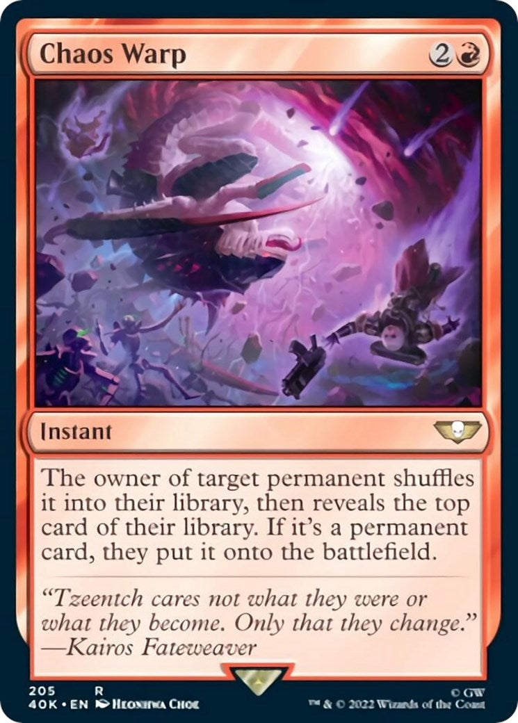 Image for Chaos Warp (205) [Universes Beyond: Warhammer 40,000] - Magic: The Gathering
