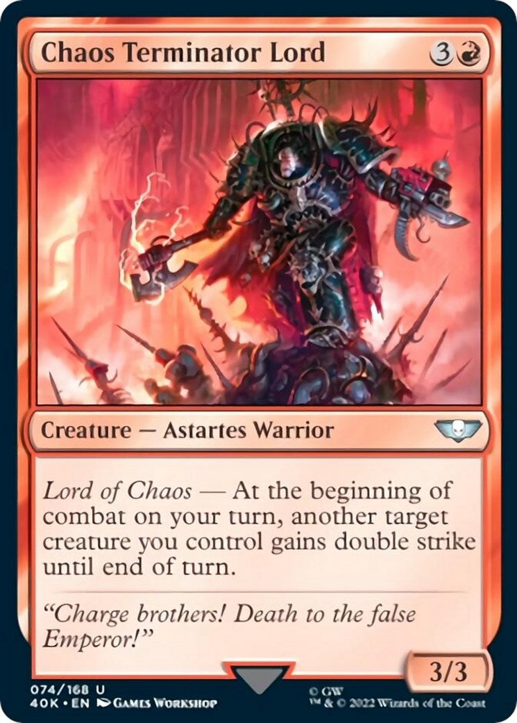 Image for Chaos Terminator Lord (74) [Universes Beyond: Warhammer 40,000] - Magic: The Gathering