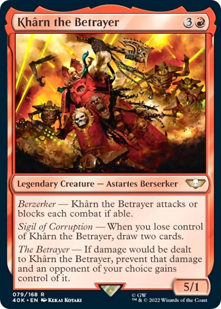 Image for Kharn the Betrayer (79) [Universes Beyond: Warhammer 40,000] - Magic: The Gathering