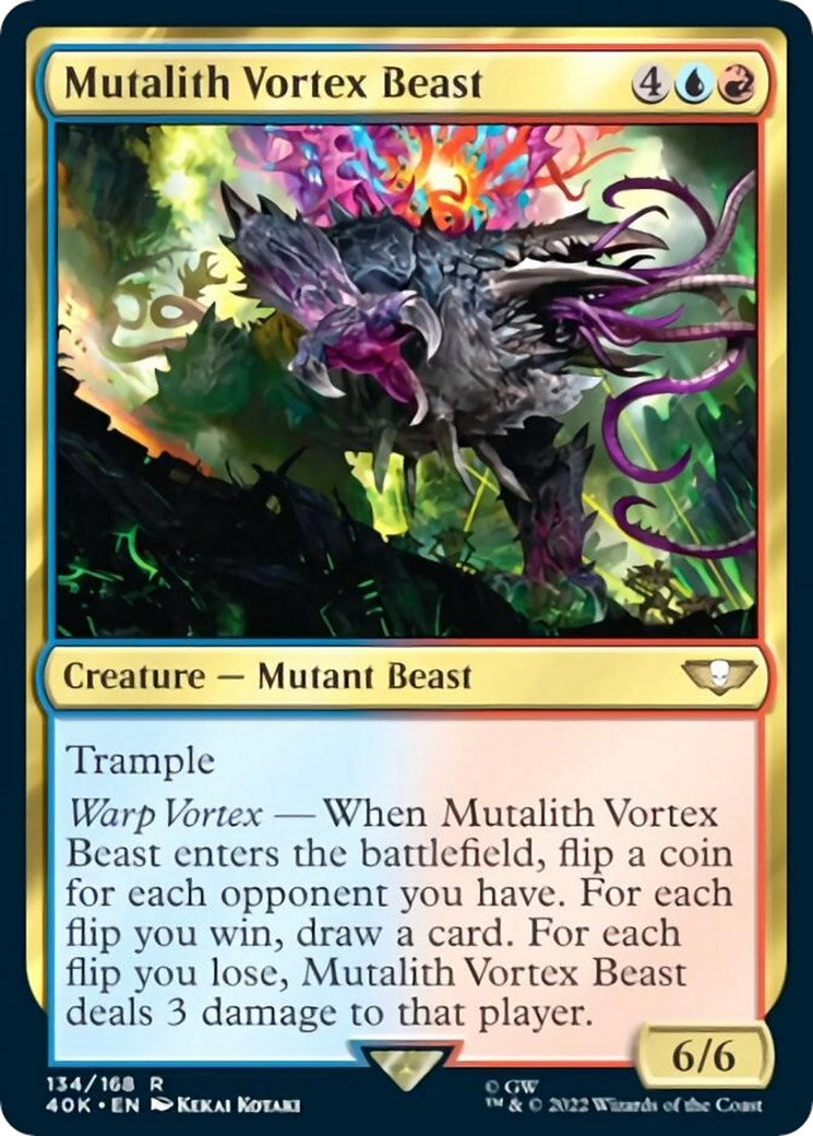 Image for Mutalith Vortex Beast (Surge Foil) (134) [Universes Beyond: Warhammer 40,000] - Magic: The Gathering