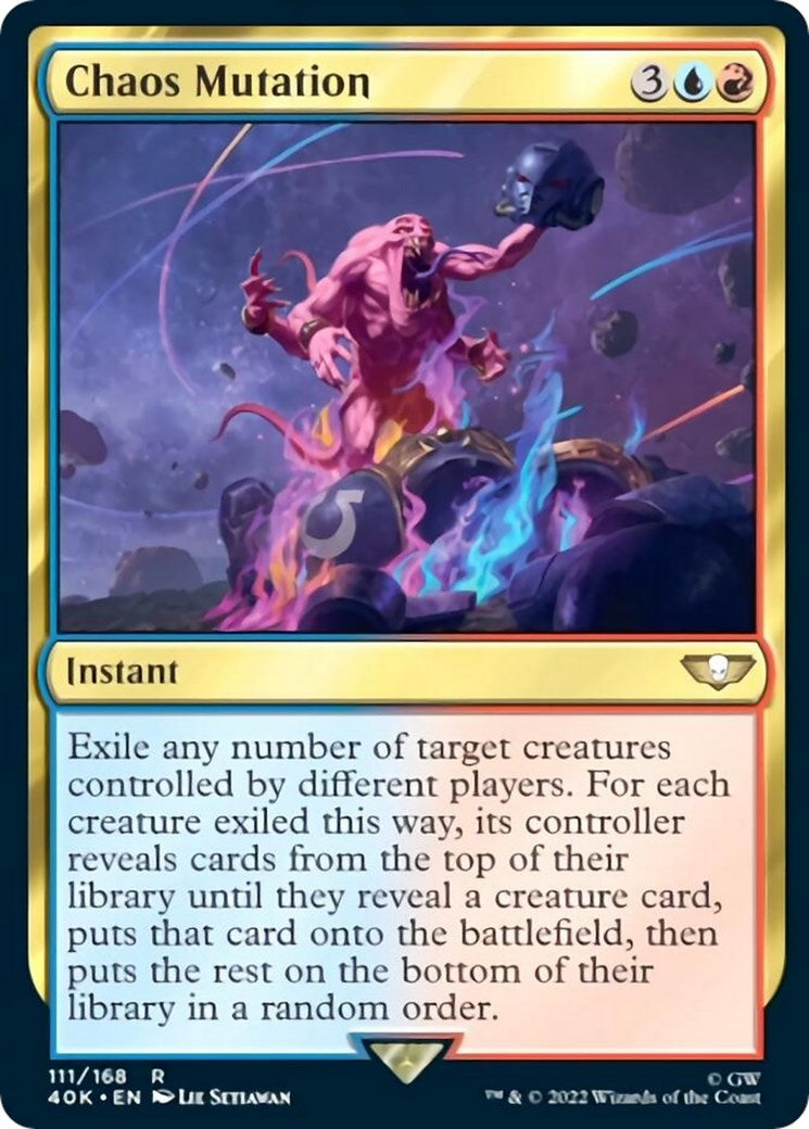 Image for Chaos Mutation (Surge Foil) (111) [Universes Beyond: Warhammer 40,000] - Magic: The Gathering