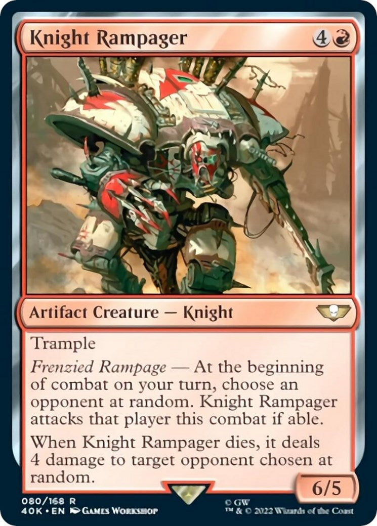 Image for Knight Rampager (Surge Foil) (80) [Universes Beyond: Warhammer 40,000] - Magic: The Gathering