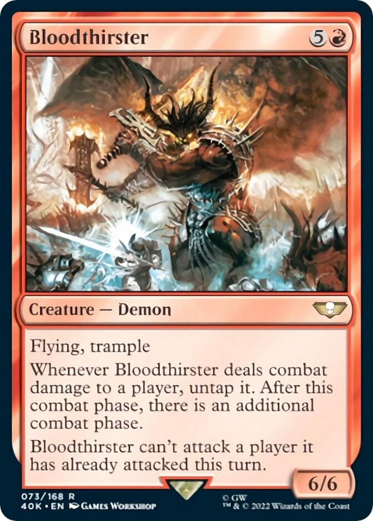 Image for Bloodthirster (Surge Foil) (73) [Universes Beyond: Warhammer 40,000] - Magic: The Gathering