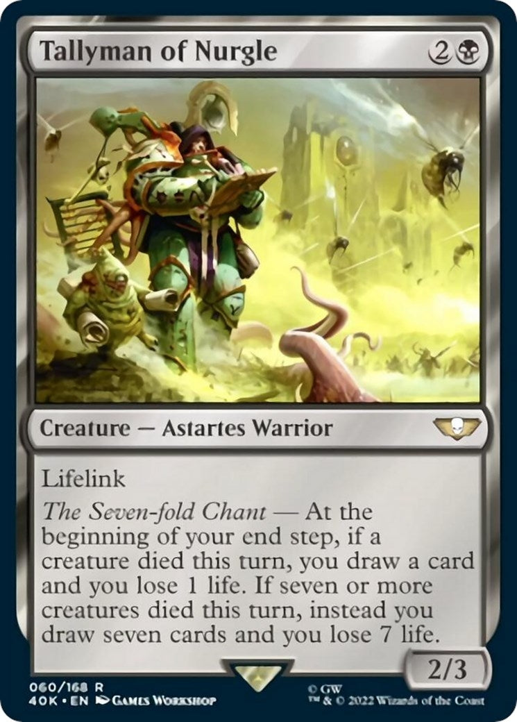 Image for Tallyman of Nurgle (Surge Foil) (60) [Universes Beyond: Warhammer 40,000] - Magic: The Gathering