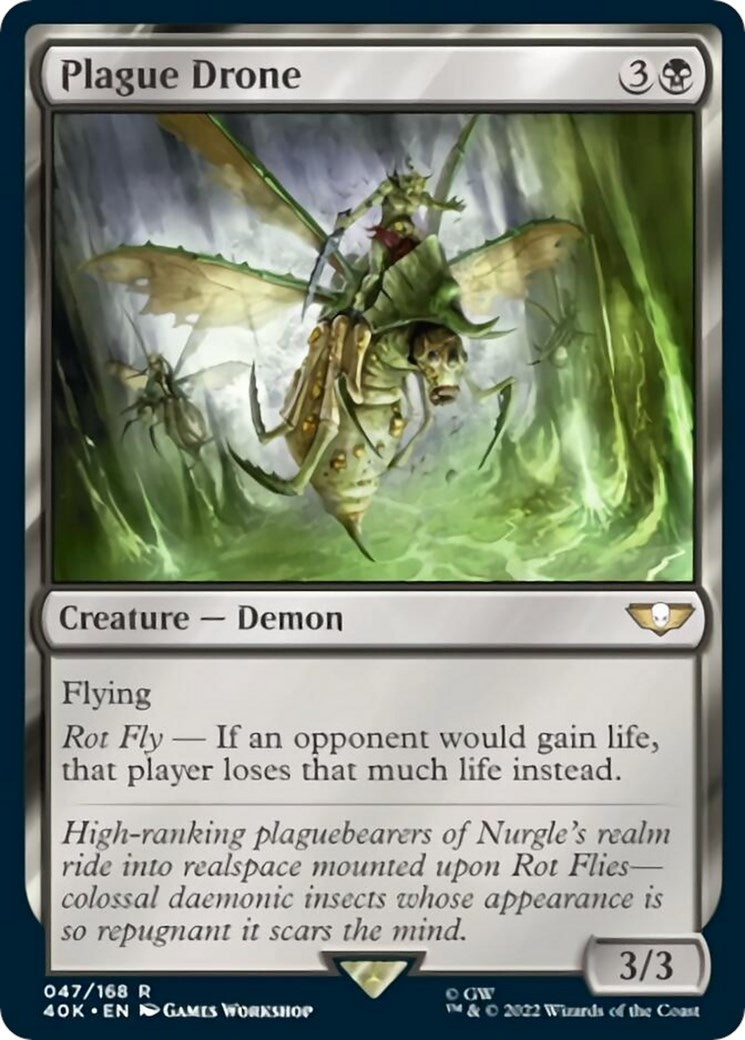 Image for Plague Drone (Surge Foil) (47) [Universes Beyond: Warhammer 40,000] - Magic: The Gathering