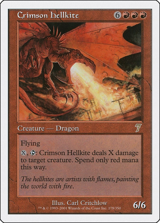 Image for Crimson Hellkite (178) [7th Edition] - Magic: The Gathering