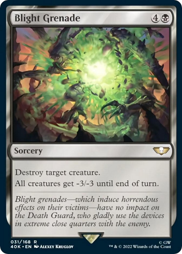 Image for Blight Grenade (Surge Foil) (31) [Universes Beyond: Warhammer 40,000] - Magic: The Gathering