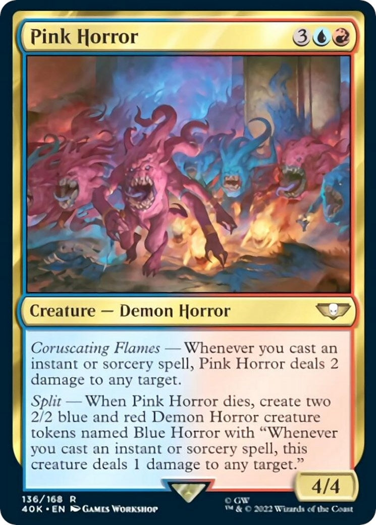 Image for Pink Horror (Surge Foil) (136) [Universes Beyond: Warhammer 40,000] - Magic: The Gathering