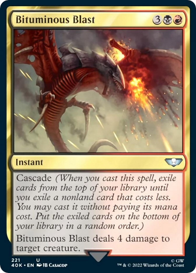 Image for Bituminous Blast (Surge Foil) (221) [Universes Beyond: Warhammer 40,000] - Magic: The Gathering