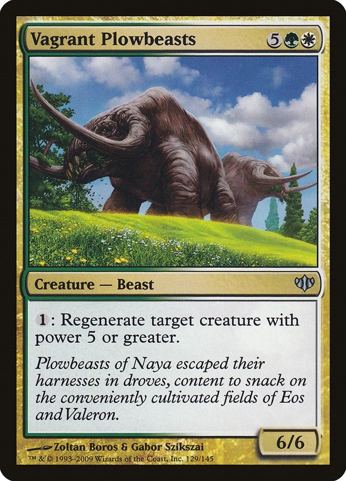 Image for Vagrant Plowbeasts (129) [Conflux] - Magic: The Gathering