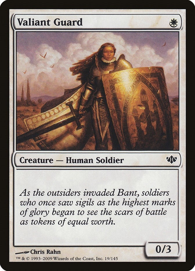 Image for Valiant Guard (19) [Conflux] - Magic: The Gathering
