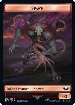 Image for Spawn // Blue Horror Double-Sided Token (16 // 20) [Universes Beyond: Warhammer 40,000] - Magic: The Gathering