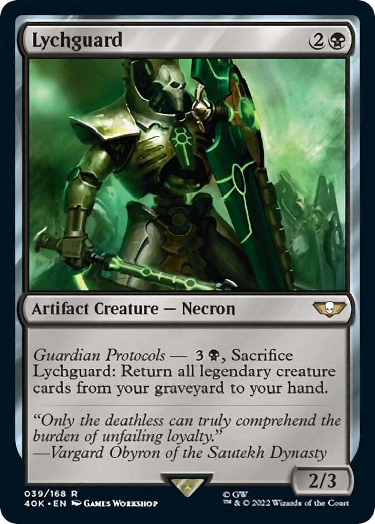 Image for Lychguard (Surge Foil) (39) [Universes Beyond: Warhammer 40,000] - Magic: The Gathering