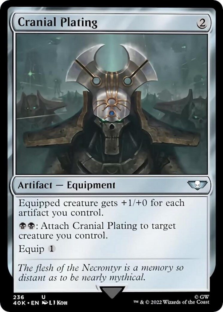 Image for Cranial Plating (236) [Universes Beyond: Warhammer 40,000] - Magic: The Gathering