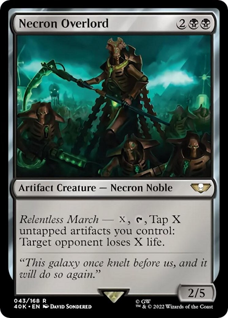 Image for Necron Overlord (43) [Universes Beyond: Warhammer 40,000] - Magic: The Gathering