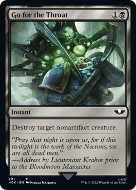 Image for Go for the Throat (201) [Universes Beyond: Warhammer 40,000] - Magic: The Gathering