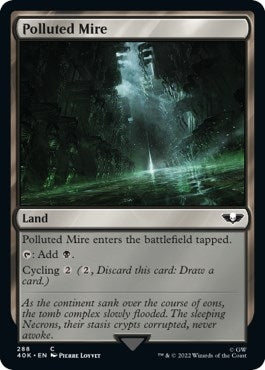 Image for Polluted Mire (288) [Universes Beyond: Warhammer 40,000] - Magic: The Gathering