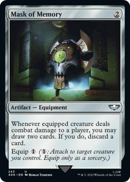 Image for Mask of Memory (Surge Foil) (243) [Universes Beyond: Warhammer 40,000] - Magic: The Gathering