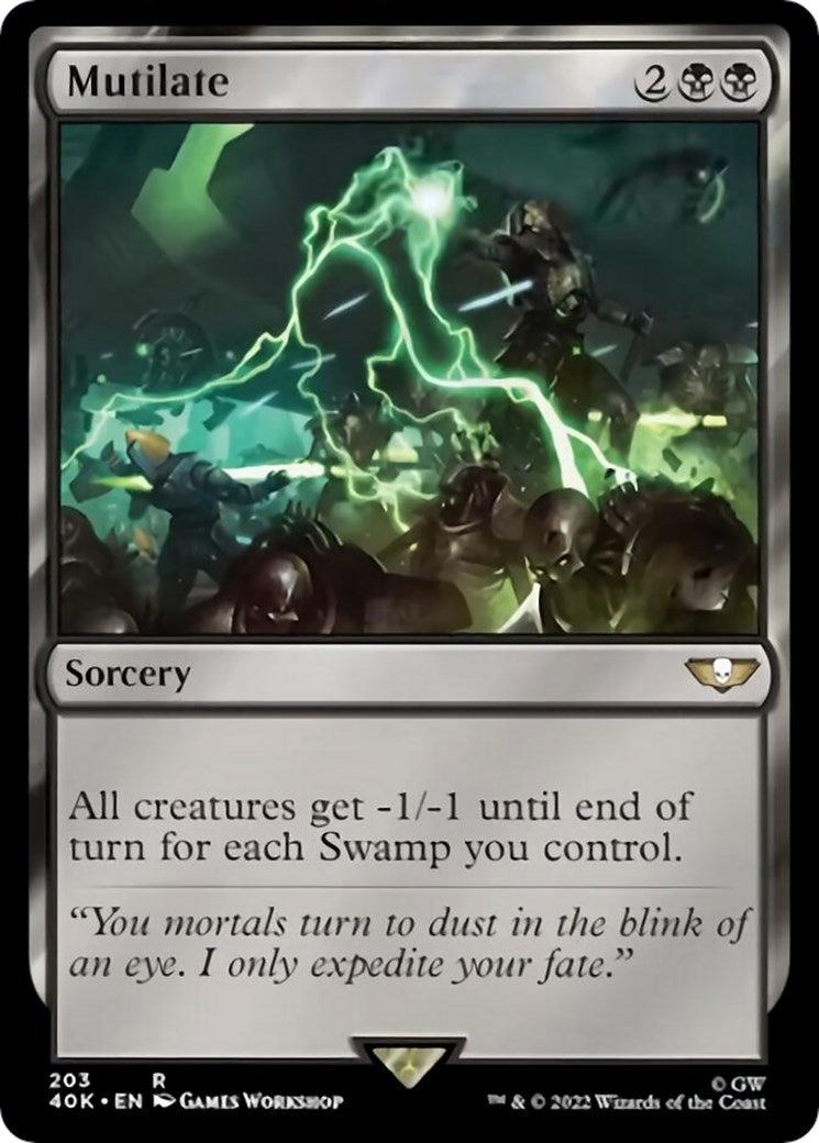 Image for Mutilate (Surge Foil) (203) [Universes Beyond: Warhammer 40,000] - Magic: The Gathering