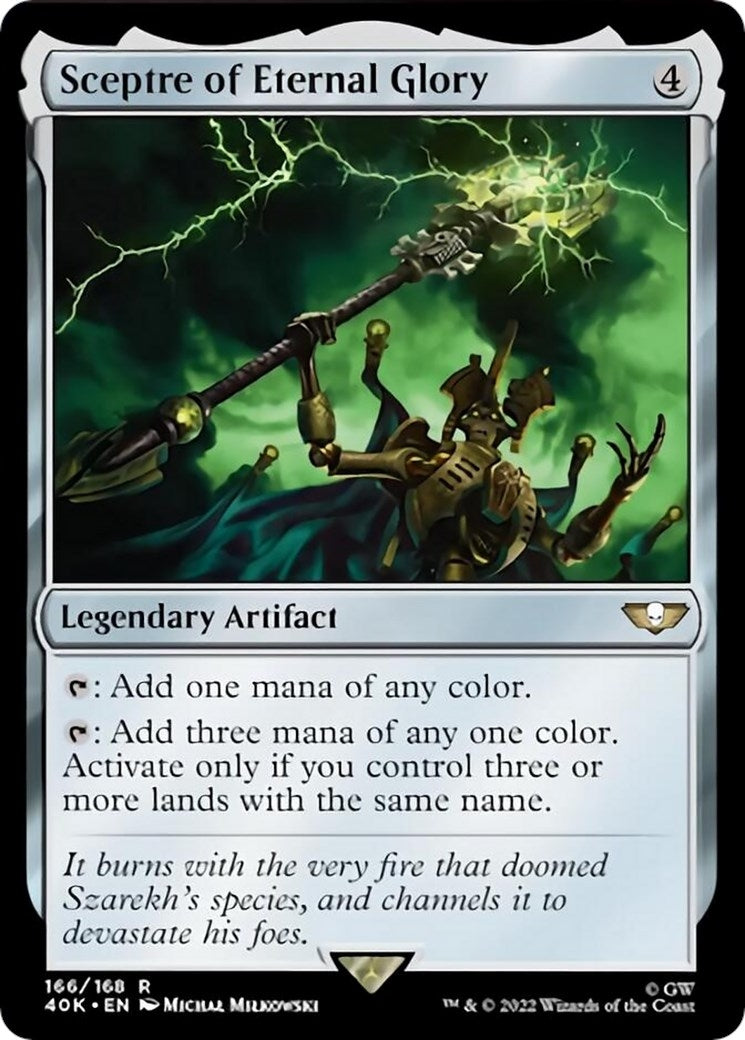 Image for Sceptre of Eternal Glory (Surge Foil) (166) [Universes Beyond: Warhammer 40,000] - Magic: The Gathering