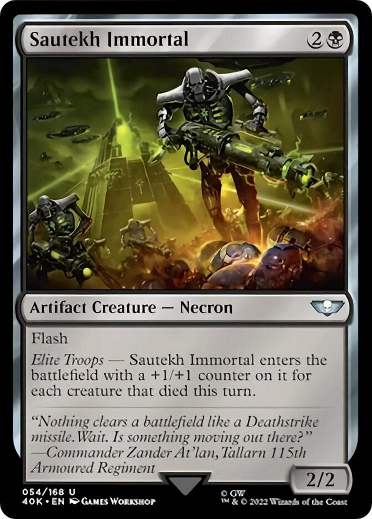 Image for Sautekh Immortal (Surge Foil) (54) [Universes Beyond: Warhammer 40,000] - Magic: The Gathering